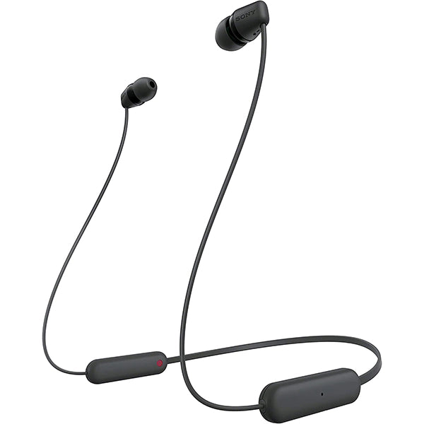 Used Sony WI C100 Wireless in Ear Bluetooth Headphones with Built in Microphone - Black