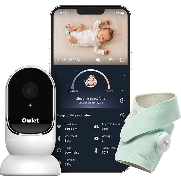 Used Owlet Dream Duo Dream Sock Baby Monitor and HD Camera