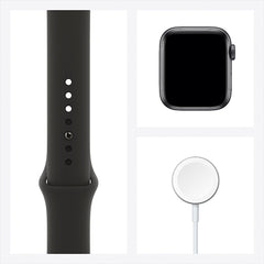 Apple Watch Series 6 (GPS + Cellular) 40mm Smart Watch Aluminum Case with Sport Band - Black