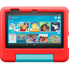 Amazon Fire 7 Kids Ages 3-7 (2022) 7" tablet with Wi-Fi 16 GB - Red